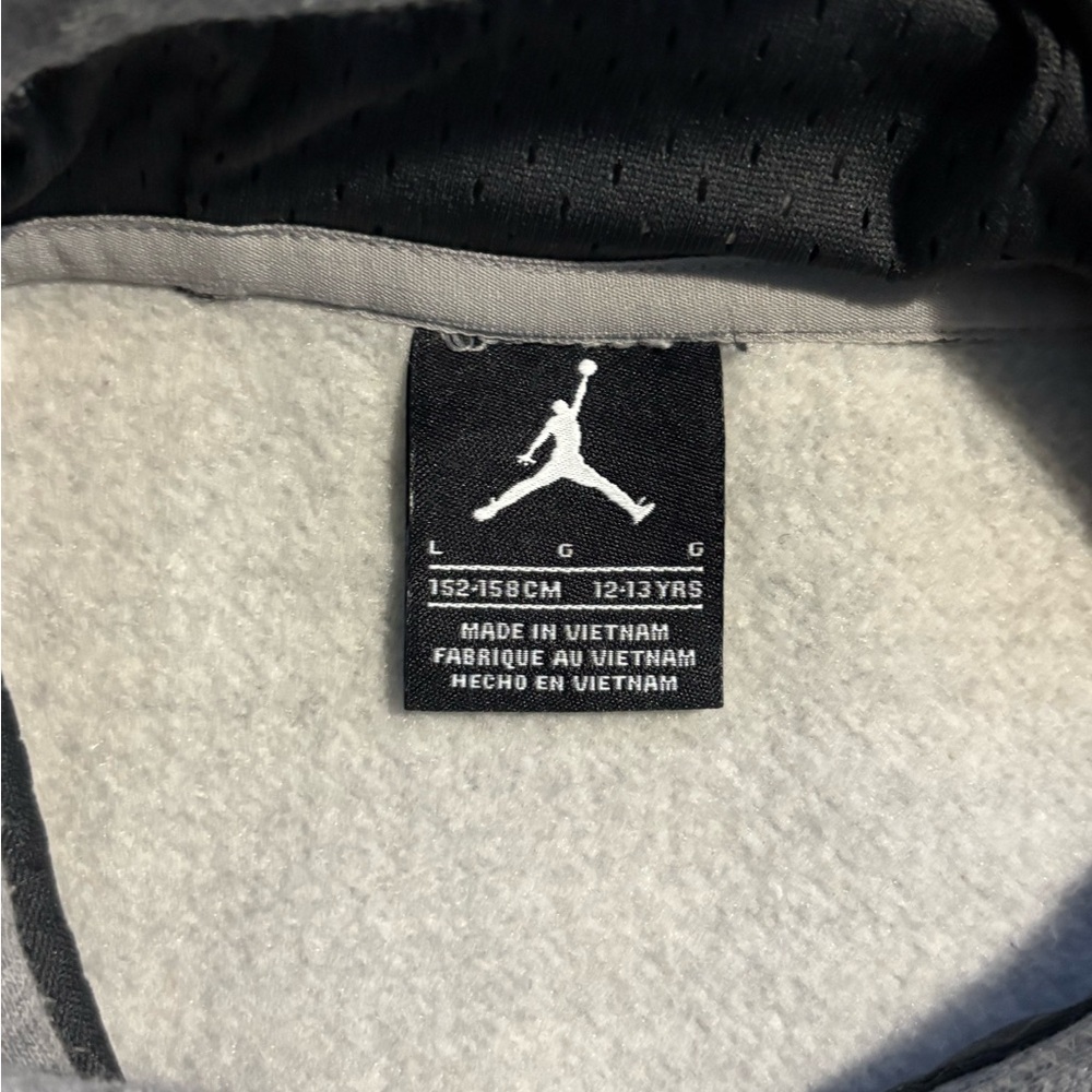 Jordan Gray and Black Kids Hoodie - Picture 4 of 4